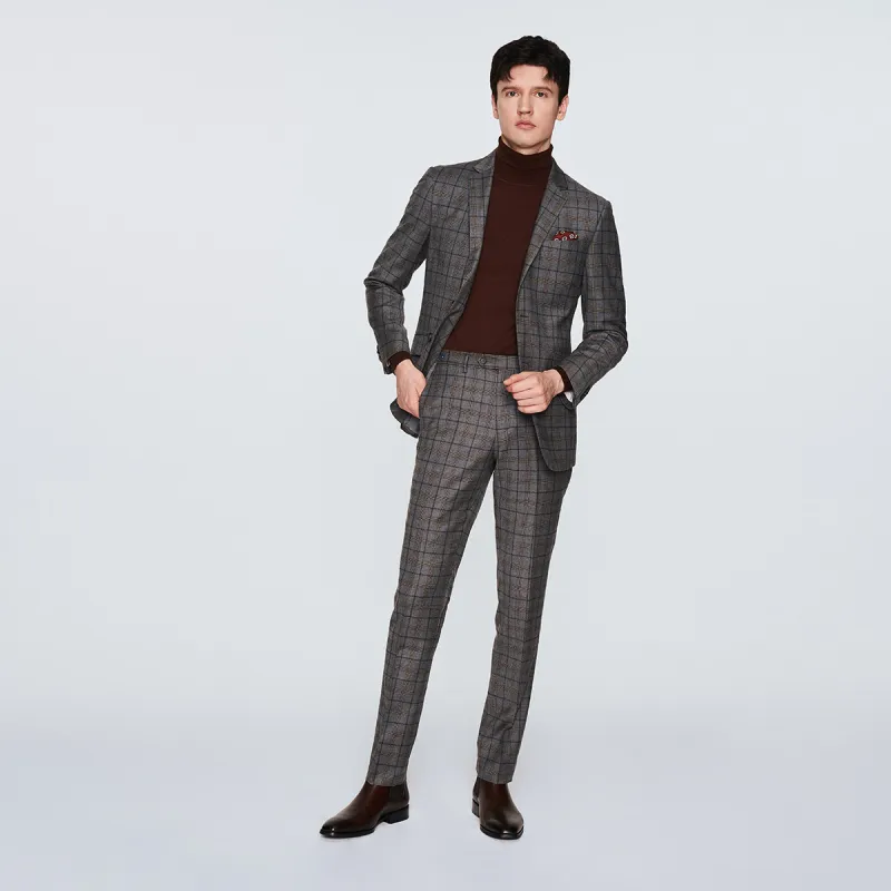 JODOLL Suit Trousers Men Gray-3