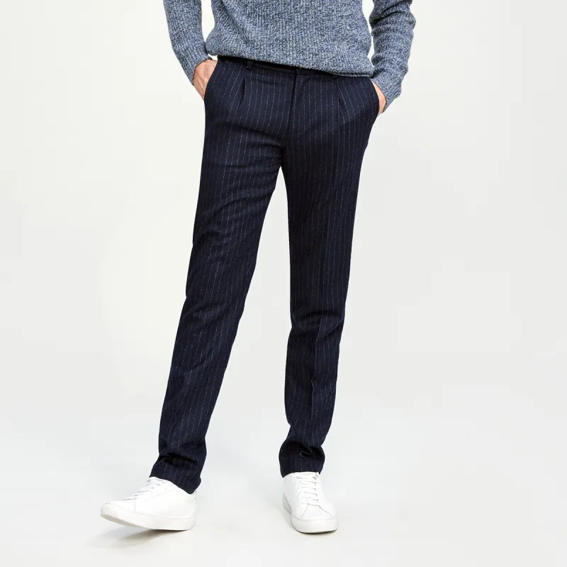 JODOLL Casual Pants Men's Navy Blue-1