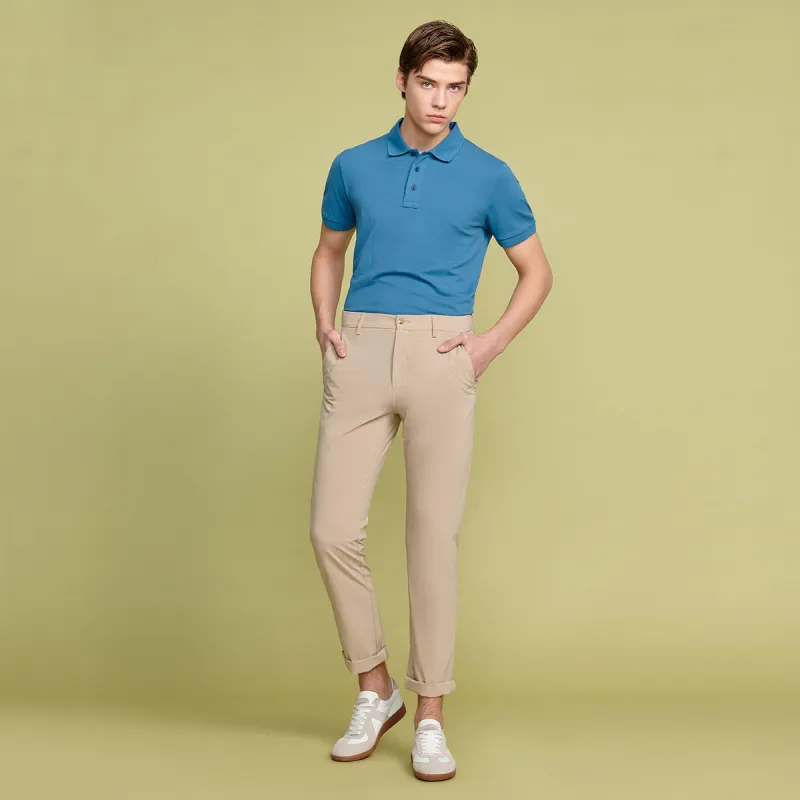 JODOLL Casual Pants Men's Khaki-2