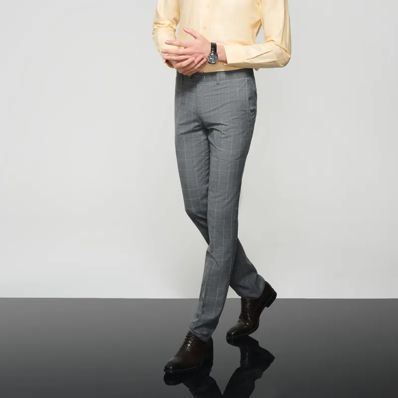 JODOLL Suit Trousers Men Gray-5