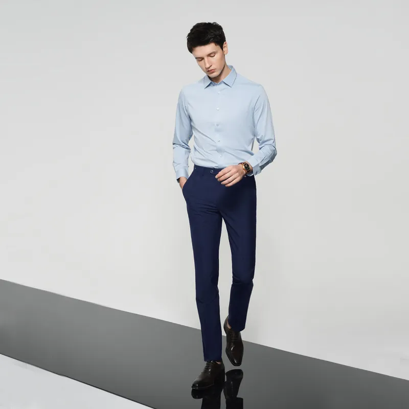 JODOLL Suit Trouser Men Navy Blue-3