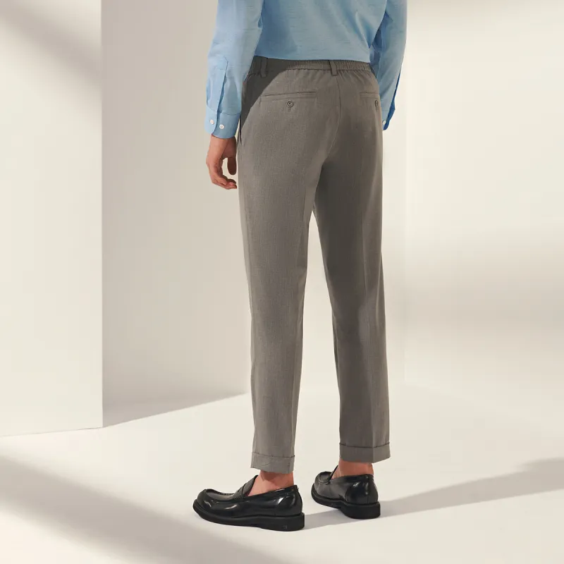 JODOLL Casual Pants Men Gray-1