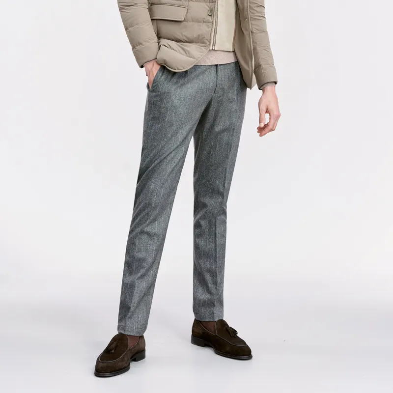 JODOLL Casual Pants Men Gray-2