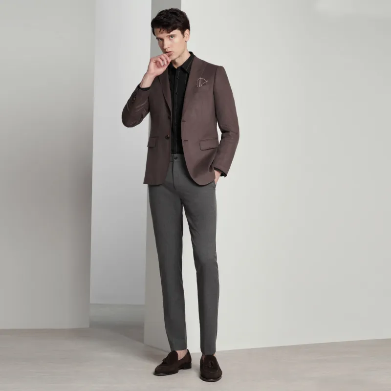 JODOLL Casual Pants Men Gray-5