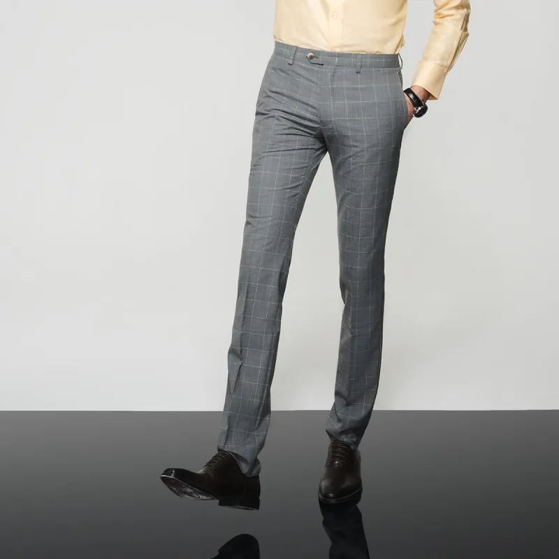 JODOLL Suit Trousers Men Gray-1