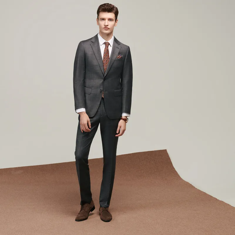 JODOLL Suit Trousers Men Gray-4