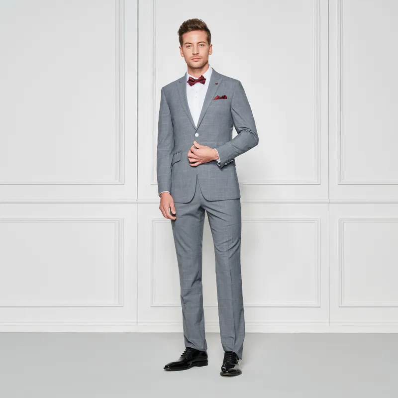 JODOLL Suit Trousers Men Gray-3