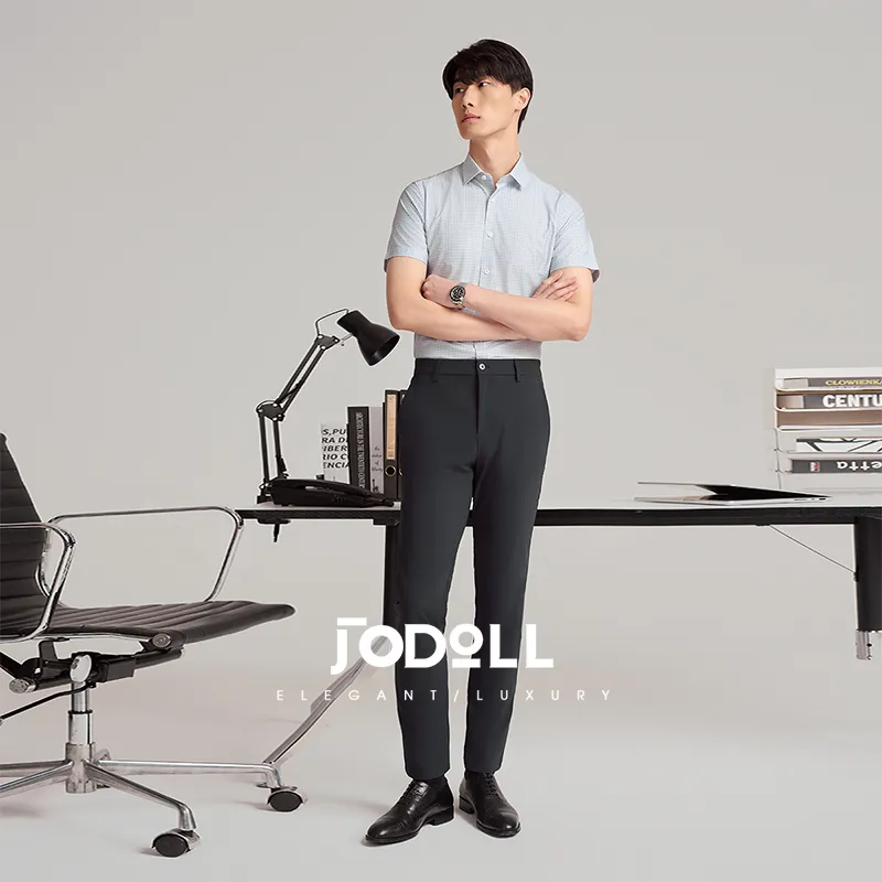 JODOLL Shirts Men Light Gray-5