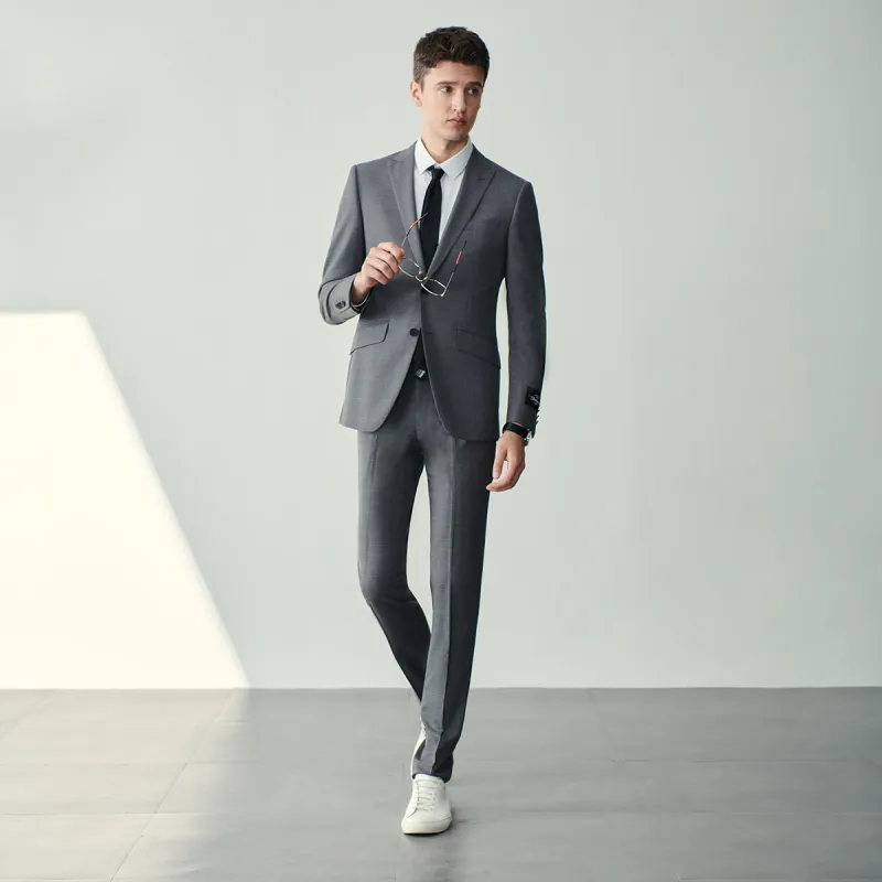 JODOLL Suit Trousers Men Gray-3