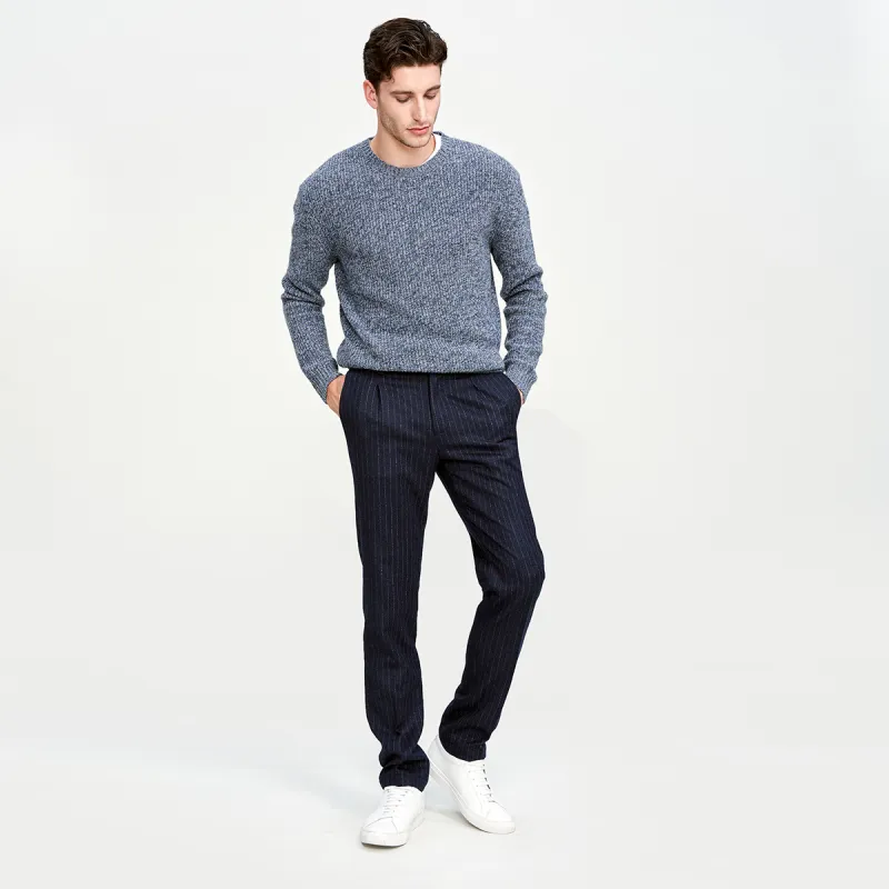 JODOLL Casual Pants Men's Navy Blue-3