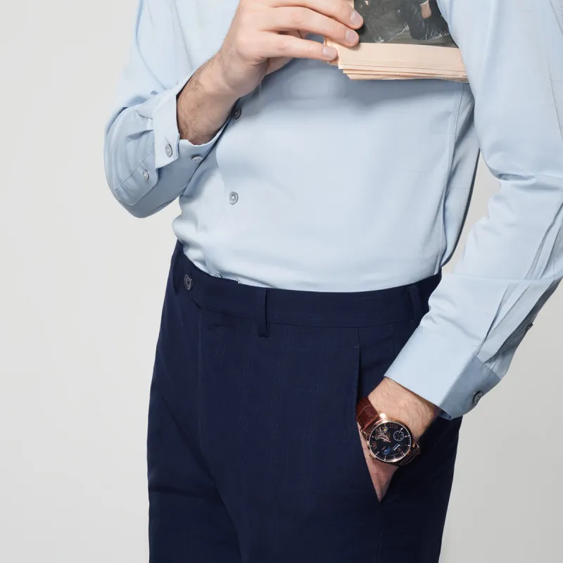 JODOLL Suit Trouser Men Navy Blue-5
