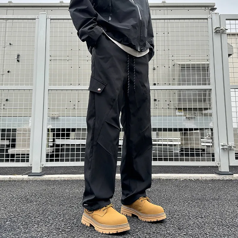 D&W Casual Pants Unisex Black-6