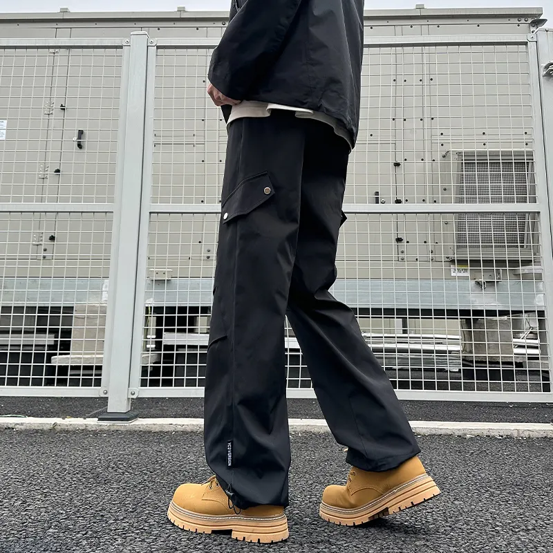 D&W Casual Pants Unisex Black-7