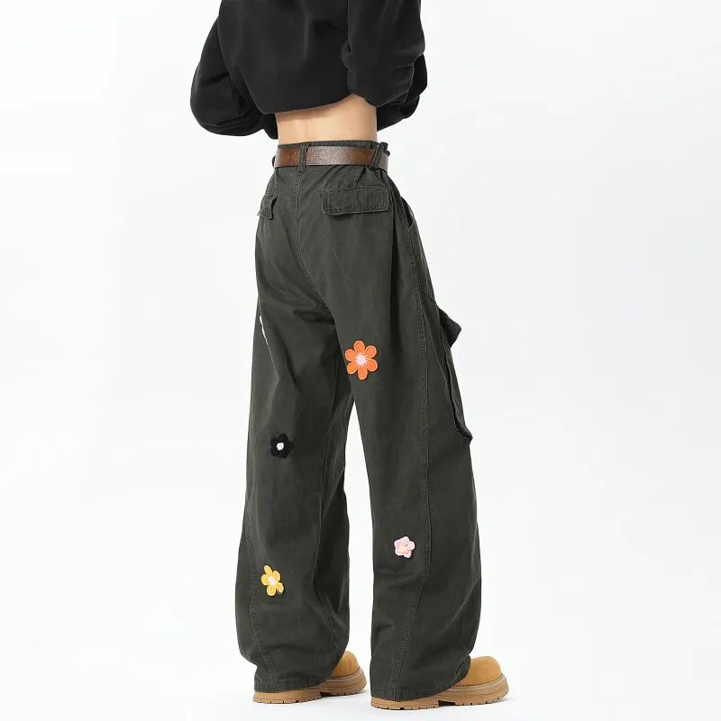 D&W Casual Pants Unisex Army Green-2