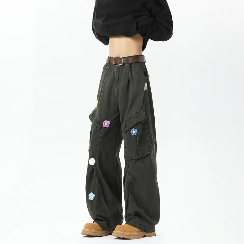 D&W Casual Pants Unisex Army Green-4