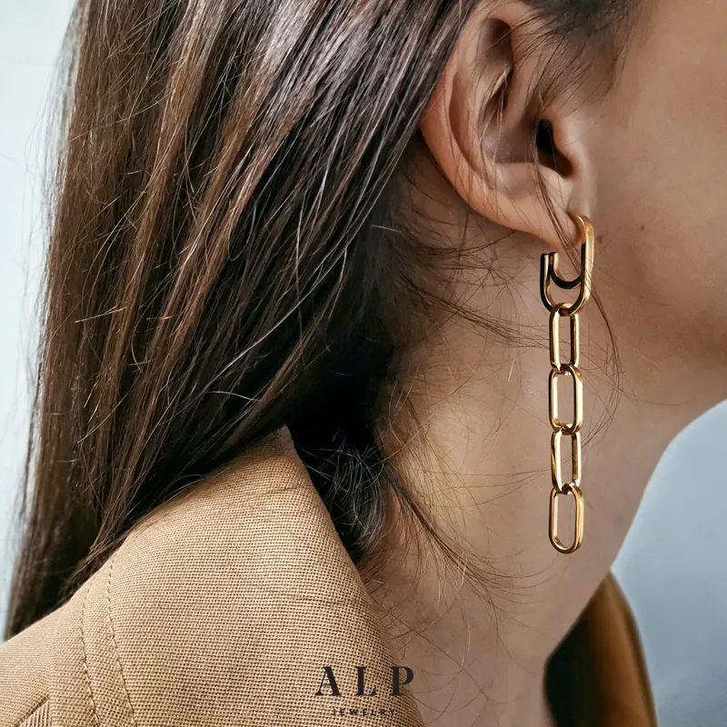 ALP JEWELRY 316L Stainless Steel Earrings Women's-2