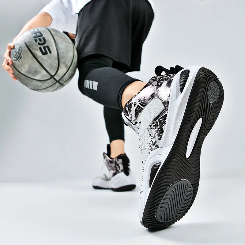 SOURCE Basketball Shoes Unisex High Top White/Pink/Aqua/Black-9