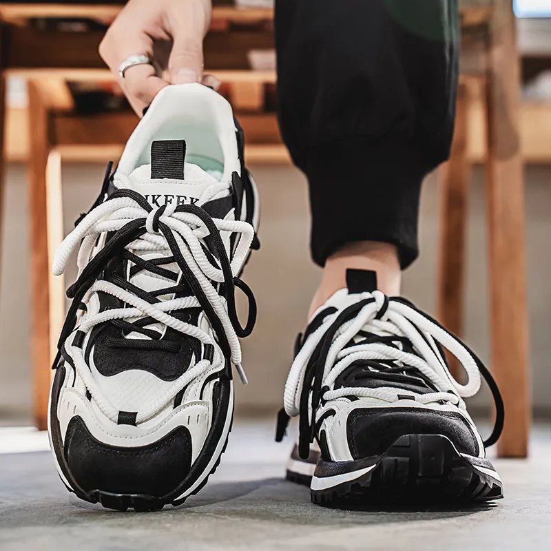 SOURCE Cushioning Anti Slip And Wear Resistant Height Increasing Low Top Chunky Sneakers Men's-11