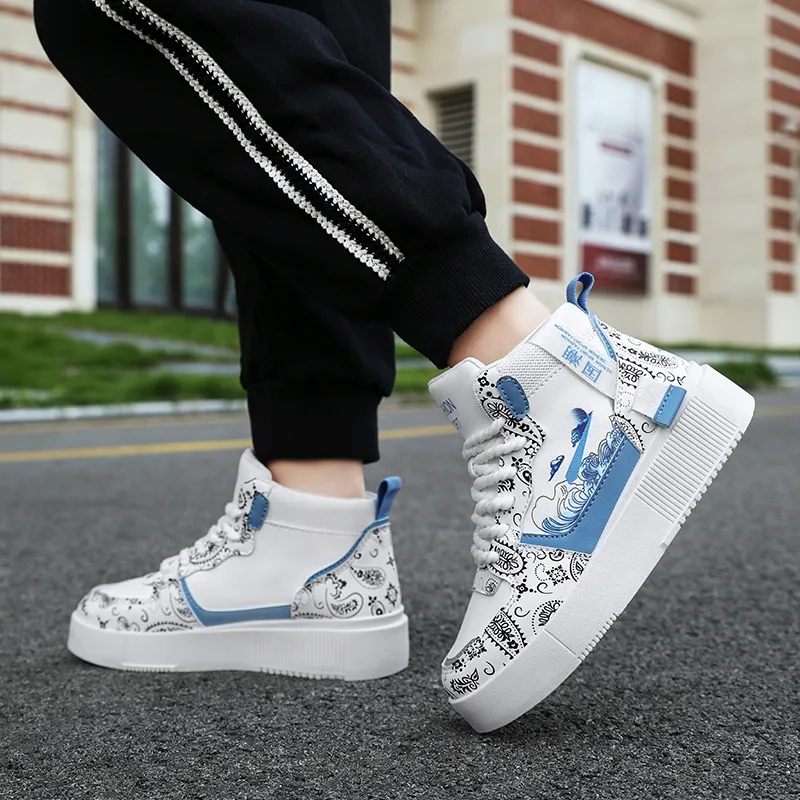 SOURCE Slip Resistant Cushioning, Abrasion Resistant, Balance, Lightweight High Top Skateboard Shoes Unisex-2