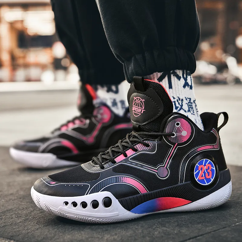 SOURCE Cushioning, Slip Resistant, Abrasion Resistant, Rebound Mid Top Basketball Shoes Unisex-2