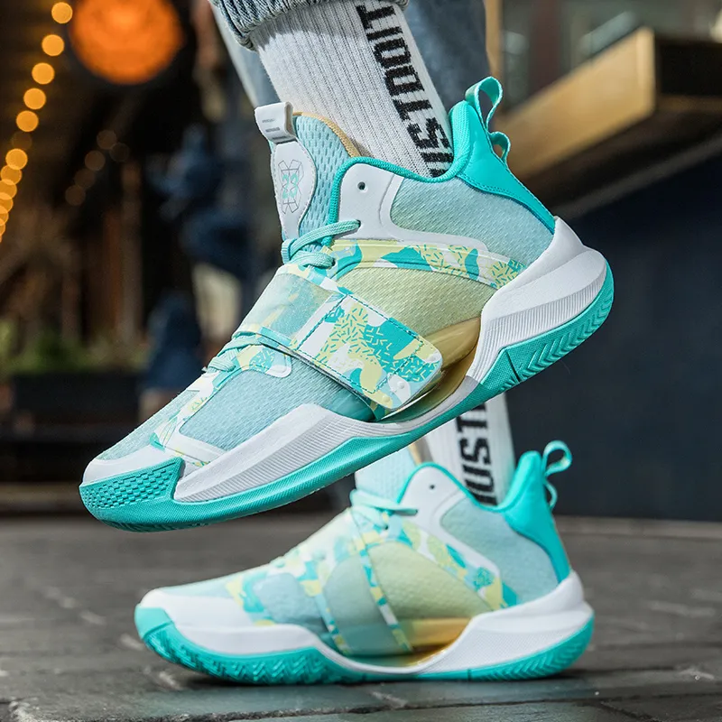 SOURCE Cushioning, Slip Resistant, Abrasion Resistant, Rebound Mid Top Basketball Shoes Unisex-7