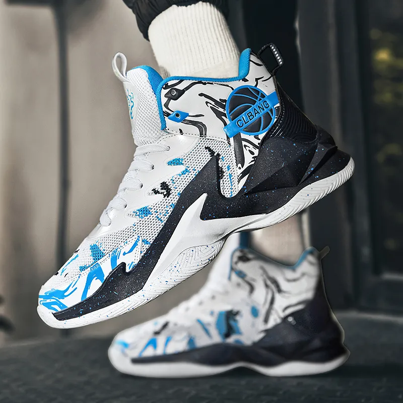 SOURCE Cushioning Abrasion Resistant Lightweight High Top Basketball Shoes Unisex-13