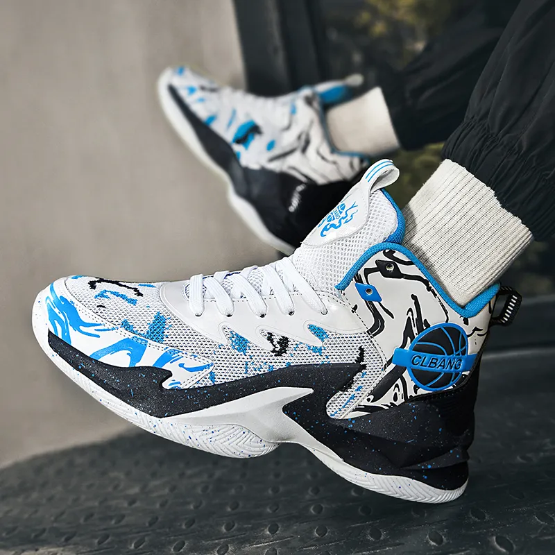 SOURCE Cushioning Abrasion Resistant Lightweight High Top Basketball Shoes Unisex-14