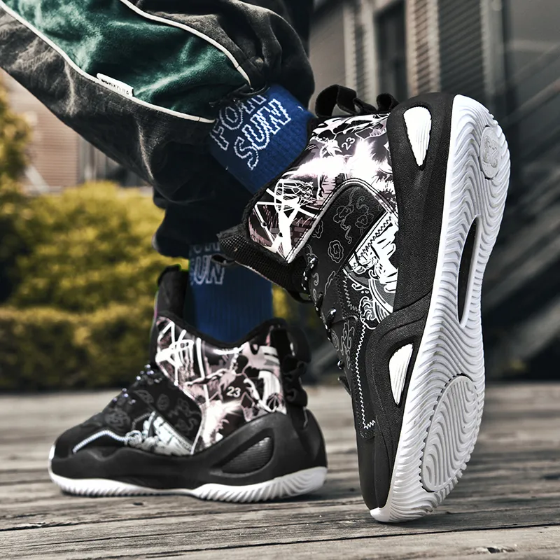 SOURCE Basketball Shoes Unisex High Top White/Pink/Aqua/Black-16