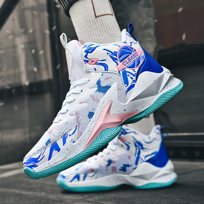 SOURCE Cushioning Abrasion Resistant Lightweight High Top Basketball Shoes Unisex-4