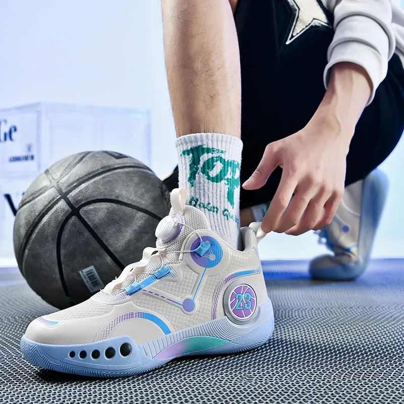 SOURCE Cushioning, Slip Resistant, Abrasion Resistant, Lightweight, Rebound Low Top Basketball Shoes Unisex-7