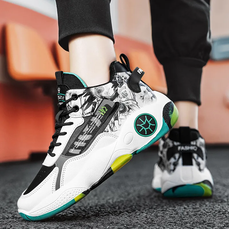SOURCE Cushioning Anti-Slip Wear-Resistant Balance Impact-Resistant Rebound Mid-Top Basketball Shoes Unisex-3