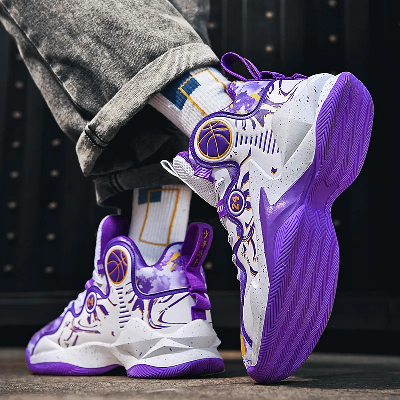 SOURCE Cushioning, Slip Resistant, Abrasion Resistant, Balance, Impact Resistant Mid Top Basketball Shoes Unisex-9