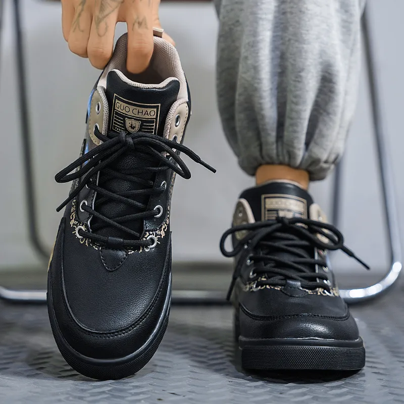 SOURCE Water Resistant Wear Resistant And Balance Coverage High Top Skateboard Shoes Men's-8