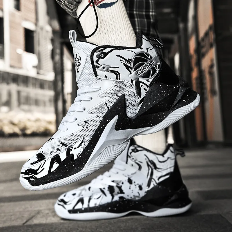 SOURCE Cushioning Abrasion Resistant Lightweight High Top Basketball Shoes Unisex-19