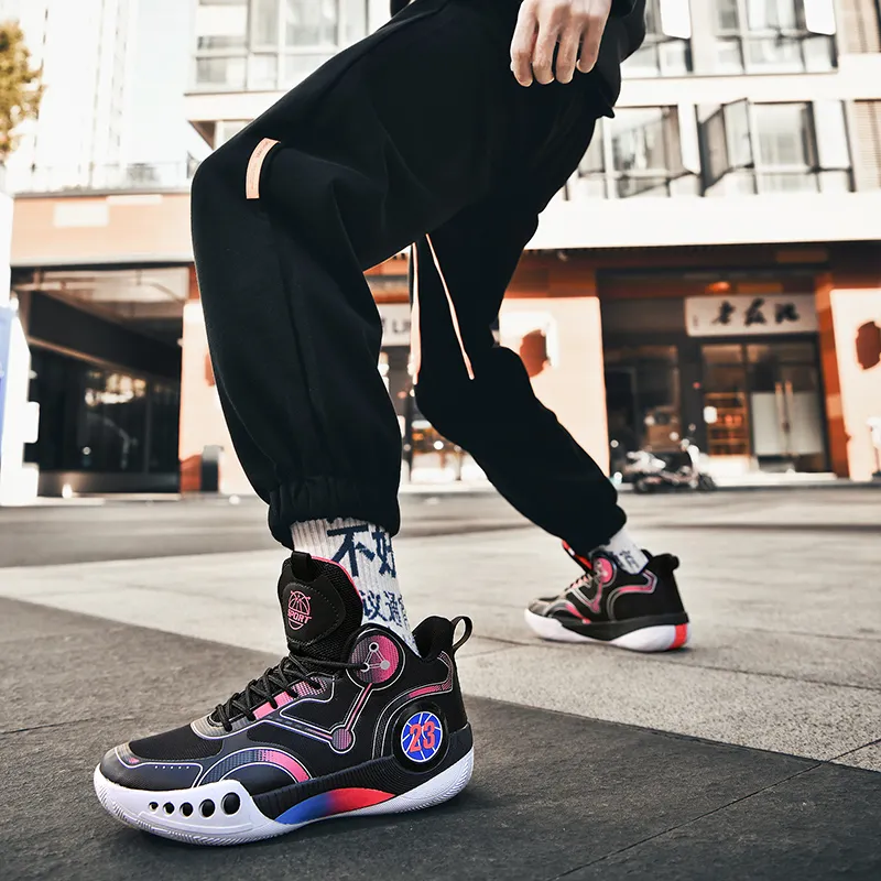 SOURCE Cushioning, Slip Resistant, Abrasion Resistant, Rebound Mid Top Basketball Shoes Unisex-3