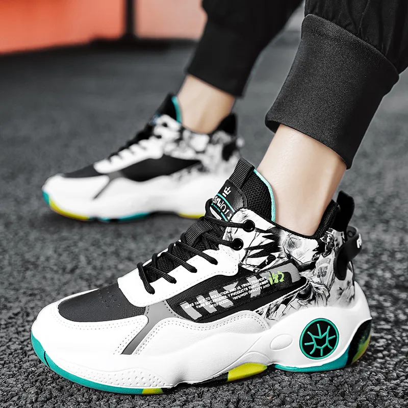 SOURCE Cushioning Anti-Slip Wear-Resistant Balance Impact-Resistant Rebound Mid-Top Basketball Shoes Unisex-2