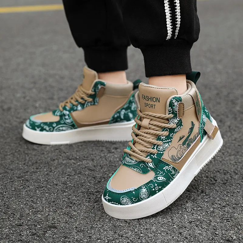 SOURCE Slip Resistant Cushioning, Abrasion Resistant, Balance, Lightweight High Top Skateboard Shoes Unisex-5