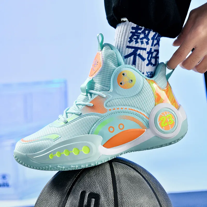 SOURCE Cushioning, Slip Resistant, Abrasion Resistant, Lightweight, Rebound High Top Basketball Shoes Unisex-14