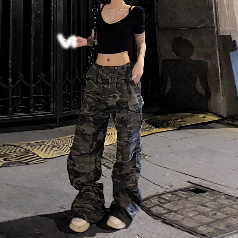 TLONELY1 Jeans Women's Camouflage-4