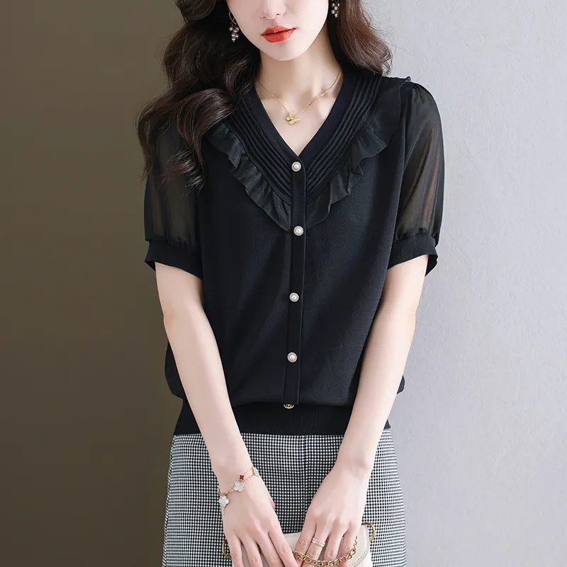 Korean Style Regular T Shirt Women's-6