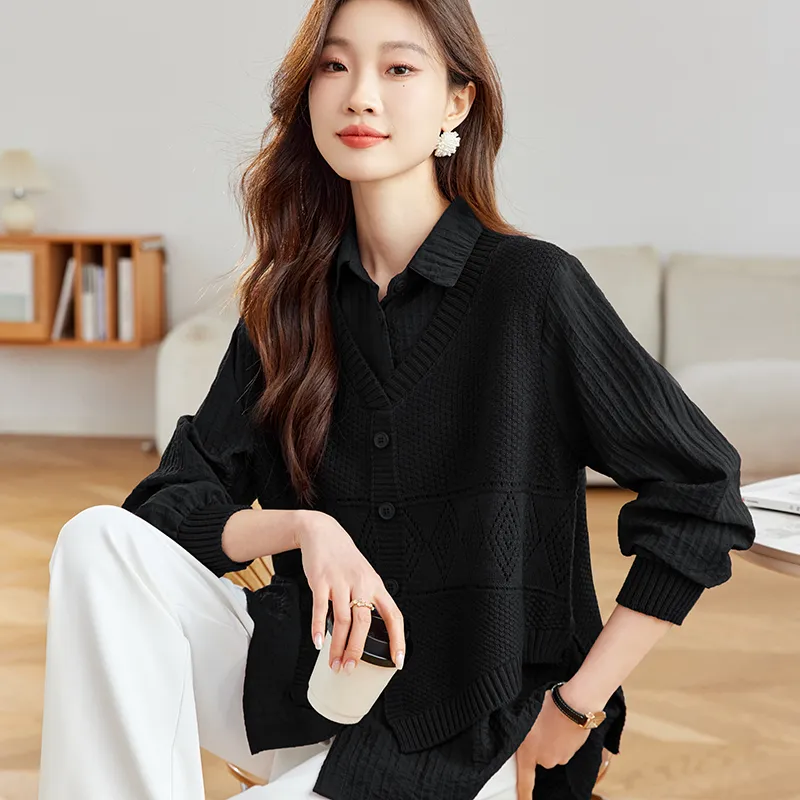 Korean style Shirts Women's-11