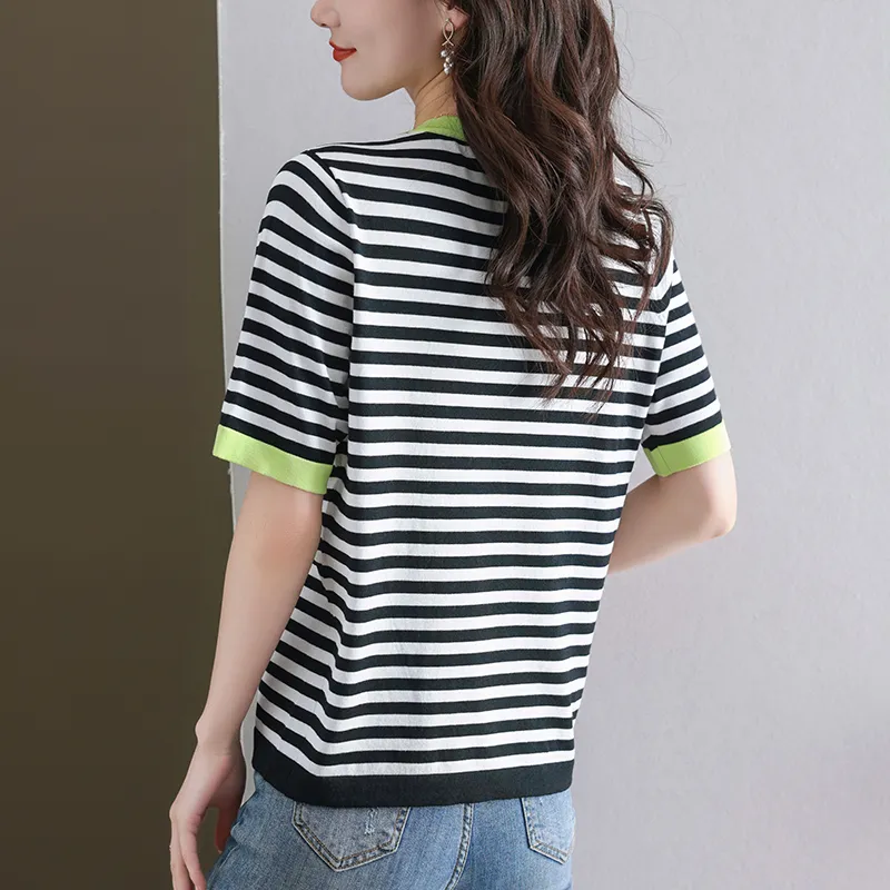 Korean Style Regular T Shirt Women's-9