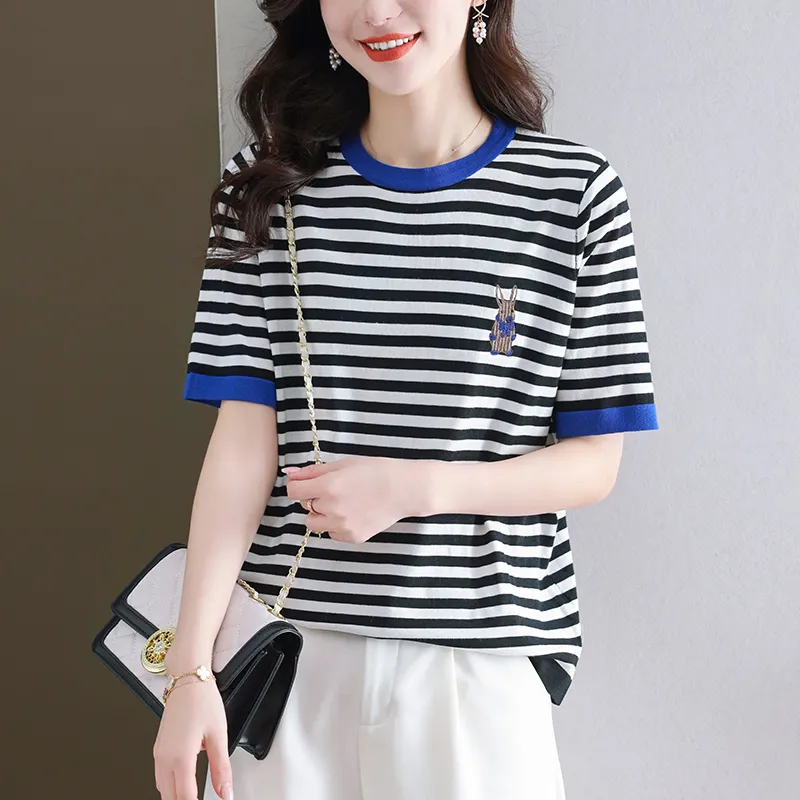 Korean Style Regular T Shirt Women's-2