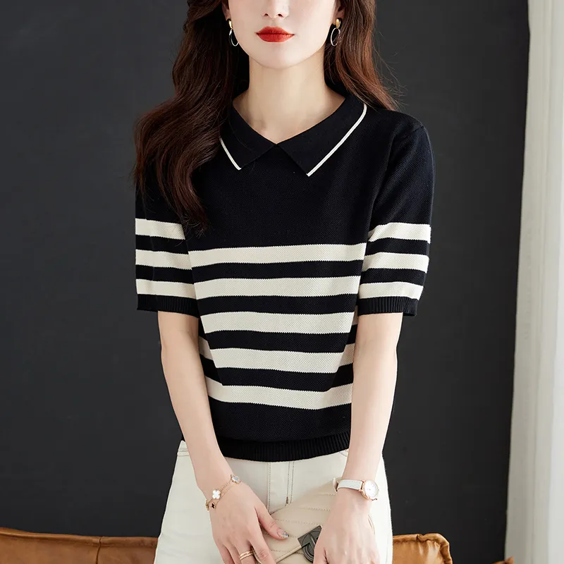 Korean Style Regular T Shirt Women's-3