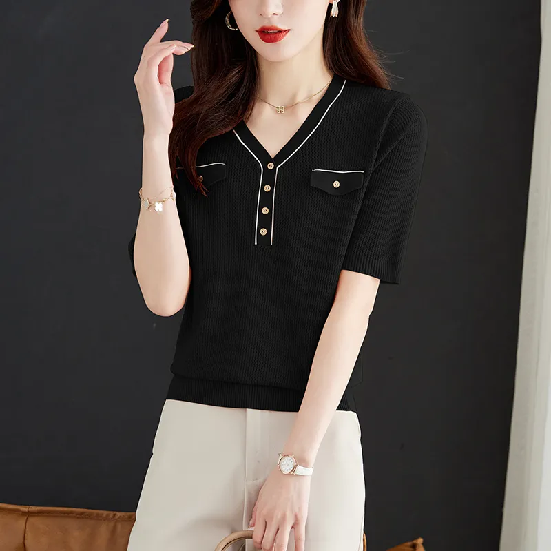 Korean Style Regular T Shirt Women's-8