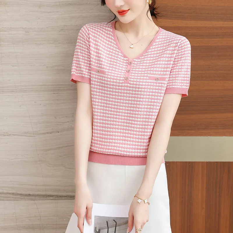Korean Style Regular T Shirt Women's-1