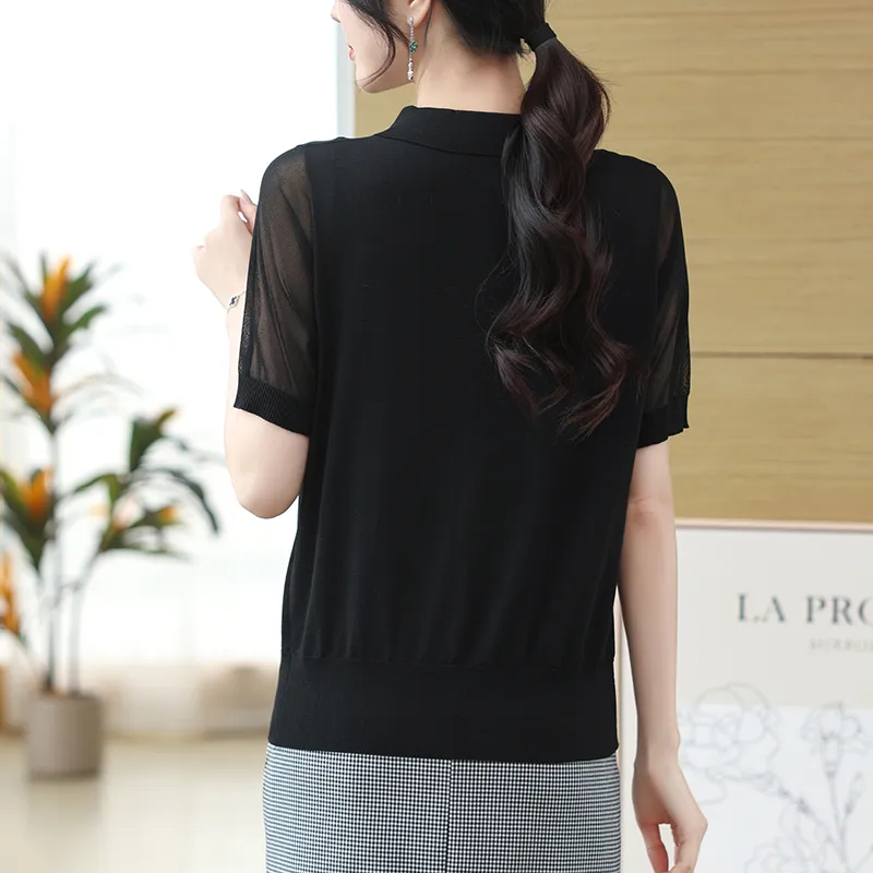 Korean Style Regular T Shirt Women's-4