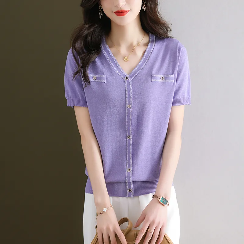 Korean Style Regular T Shirt Women's-5