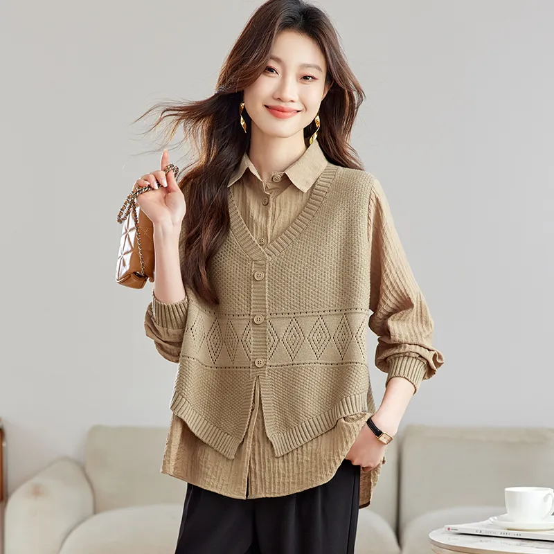 Korean style Shirts Women's-4