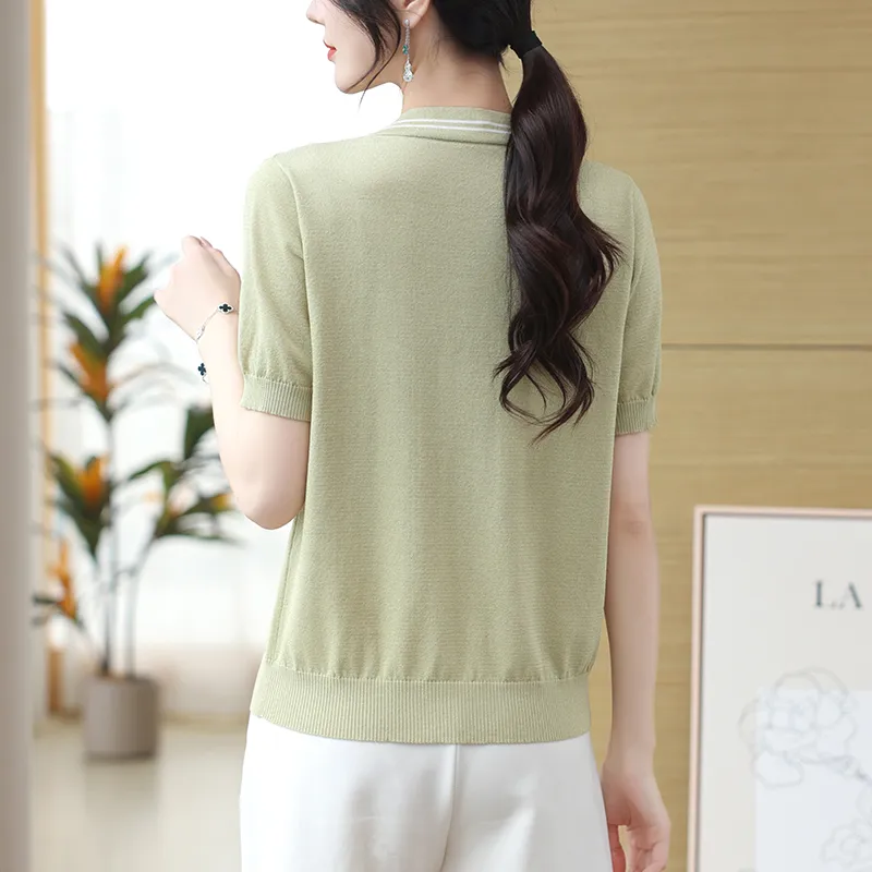 Korean Style Regular T Shirt Women's-4